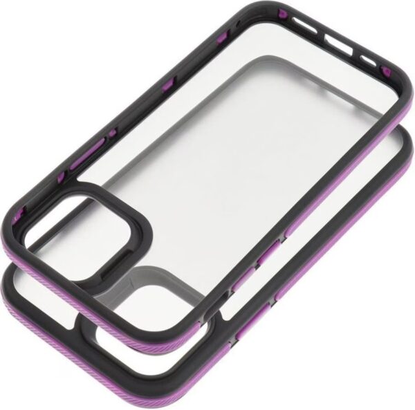 Forcell iPhone 13 Θήκη με Πλαίσιο Σιλικόνης Φιμέ - Purple Forcell iPhone 13 Θήκη με Πλαίσιο Σιλικόνης Φιμέ - Purple