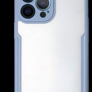 Forcell iPhone 13 Pro Θήκη Με Πλαίσιο Σιλικόνης Διάφανη - Grey