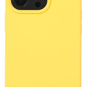 Forcell iPhone 14 Pro Liquid Θήκη Σιλικόνης - Yellow