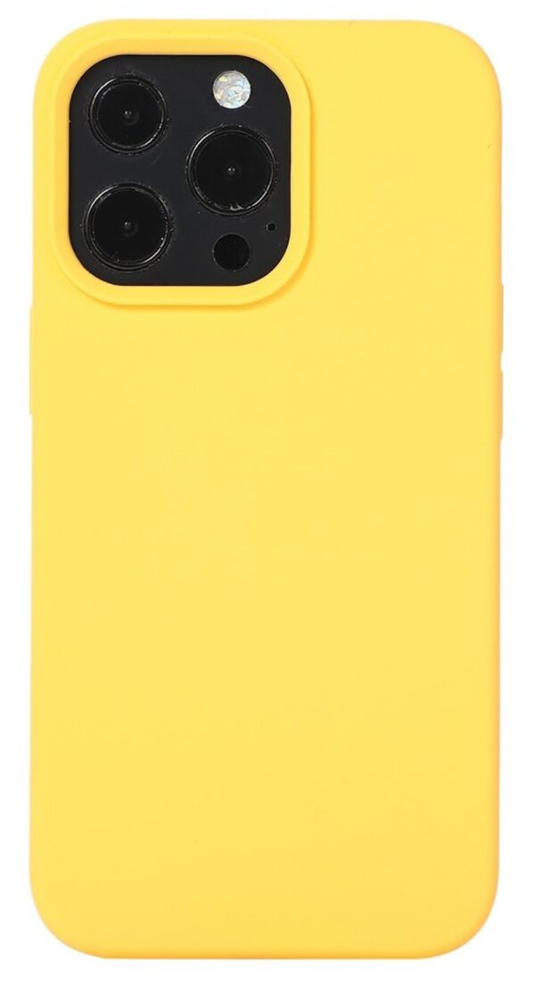 Forcell iPhone 14 Pro Liquid Θήκη Σιλικόνης - Yellow