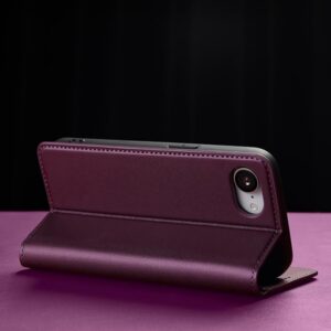LC.IMEEKE iPhone 16e L1 Series Frosted Fine Texture Θήκη Βιβλίο - Purple