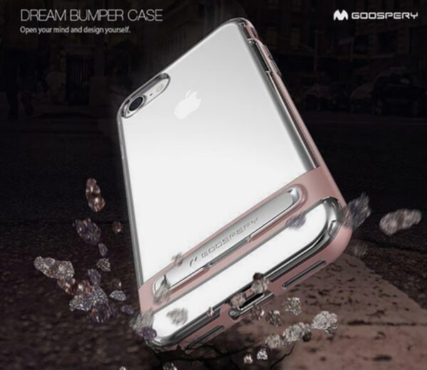 Goospery iPhone 6 Plus / 6s Plus Dream Bumper Stand ShockProof Θήκη Σιλικόνης - Black