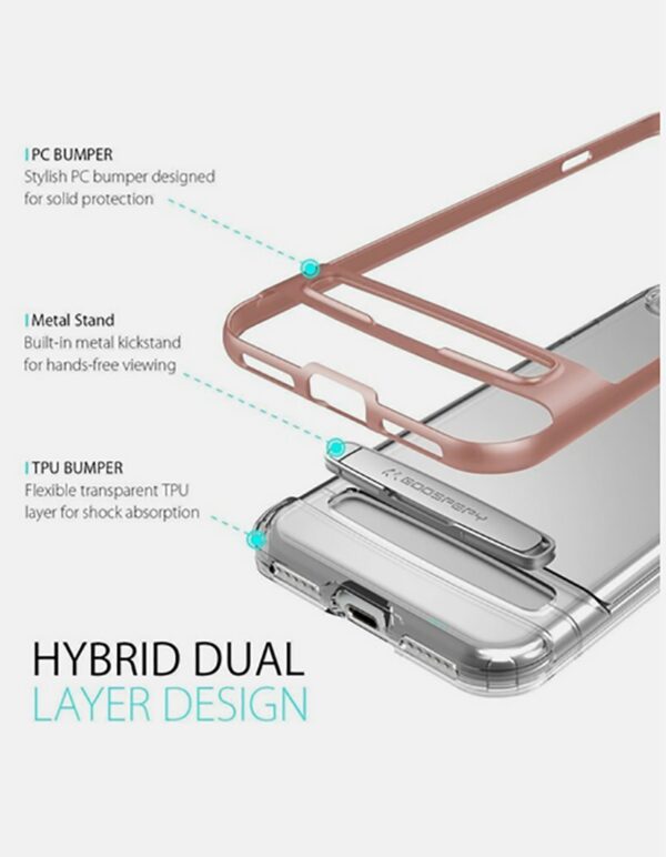 Goospery iPhone 6 Plus / 6s Plus Dream Bumper Stand ShockProof Θήκη Σιλικόνης - Black