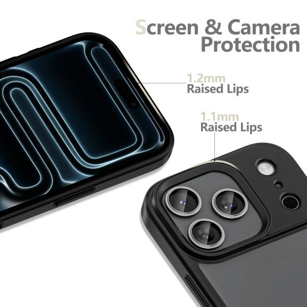 Tech Protect iPhone 17 Pro Magsafe Matt Θήκη Με Πλαίσιο Σιλικόνης Φιμέ - Black