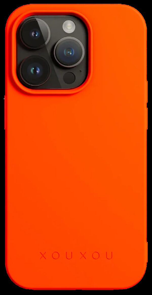 Forcell iPhone 15 Soft Touch Θήκη Σιλικόνης - Neon Orange