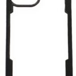 Forcell iPhone 12 Pro Max Rimmed Acrylic Θήκη Σκληρή Διάφανη - Black
