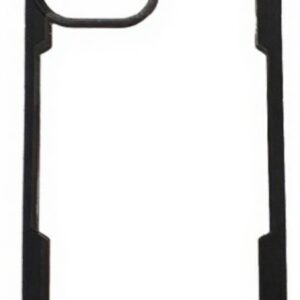 Forcell iPhone 12 Pro Max Rimmed Acrylic Θήκη Σκληρή Διάφανη - Black