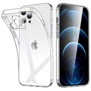 Forcell iPhone 12 Pro Max 360 Full Cover Θήκη Σιλικόνης - Διάφανη
