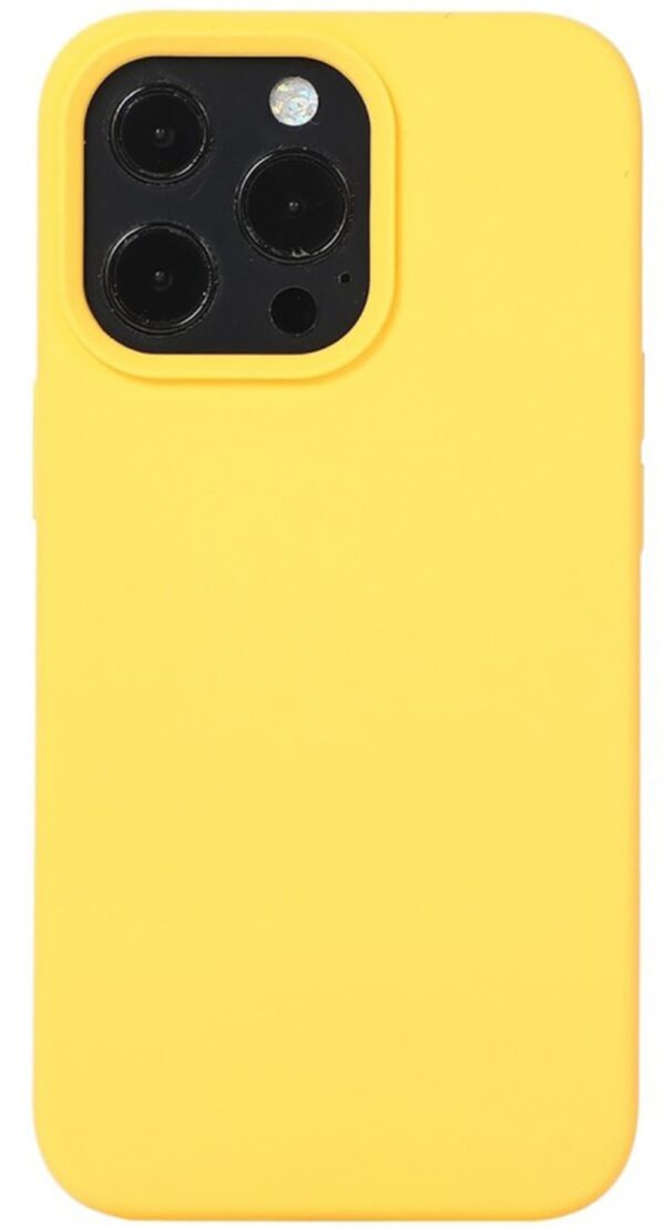 Forcell iPhone 12 Pro Max Soft Touch Θήκη Σιλικόνης - Yellow