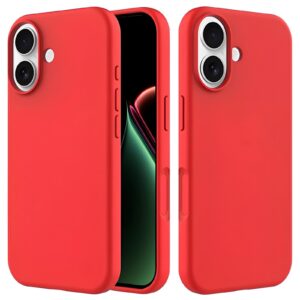 Forcell iPhone 16 Plus Soft Touch Θήκη Σιλικόνης - Red