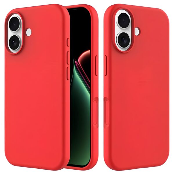 Forcell iPhone 16 Plus Soft Touch Θήκη Σιλικόνης - Red