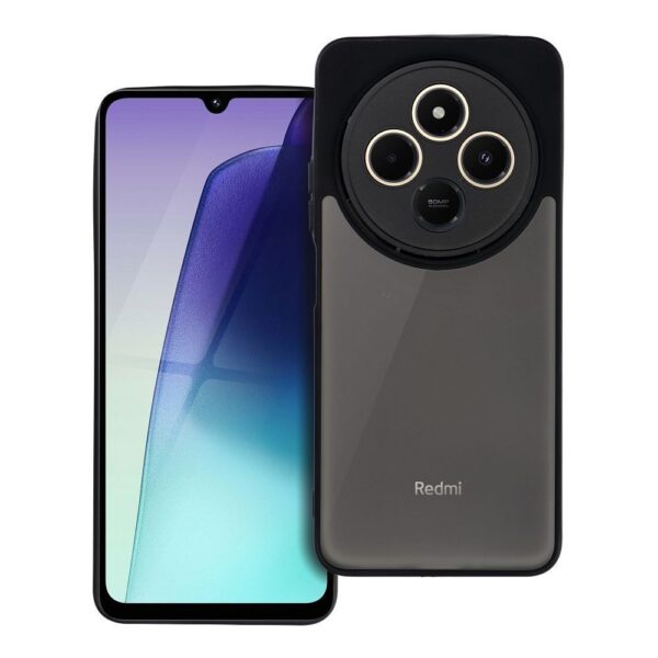 Forcell Xiaomi Redmi 14C / Poco C75 Variete Θήκη Σιλικόνης Φιμέ - Black