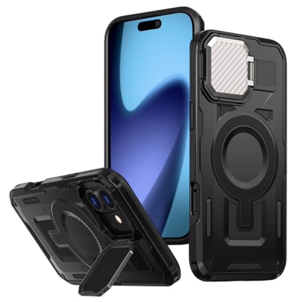 Techsuit iPhone 17 Camvault Magsafe Θήκη Σκληρή - Black