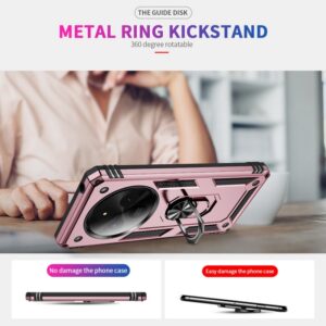 Forcell Xiaomi Redmi 14C 4G Shockproof Armor with Holder Θήκη Σκληρή - Rose Gold