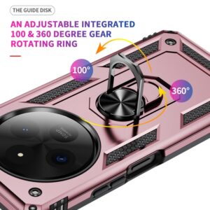 Forcell Xiaomi Redmi 14C 4G Shockproof Armor with Holder Θήκη Σκληρή - Rose Gold