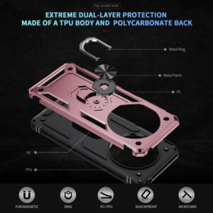 Forcell Xiaomi Redmi 14C 4G Shockproof Armor with Holder Θήκη Σκληρή - Rose Gold