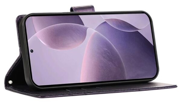 Τel1 Xiaomi Redmi A5 4G / Poco C71 Embossed Line Θήκη Βιβλίο - Purple