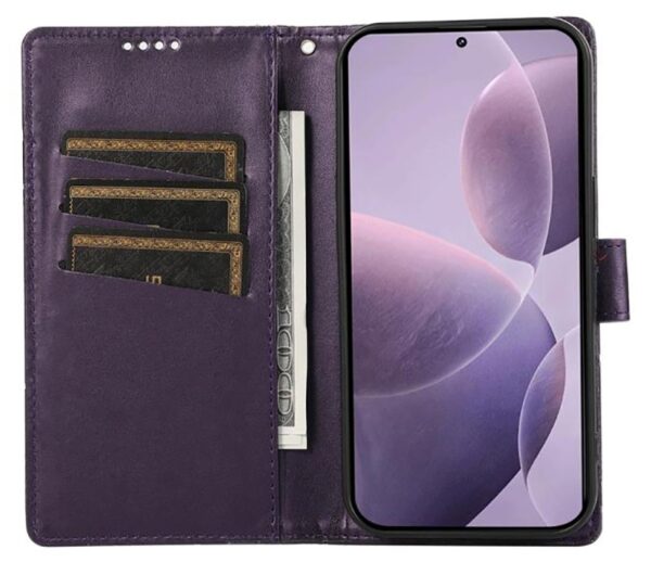 Τel1 Xiaomi Redmi A5 4G / Poco C71 Embossed Line Θήκη Βιβλίο - Purple