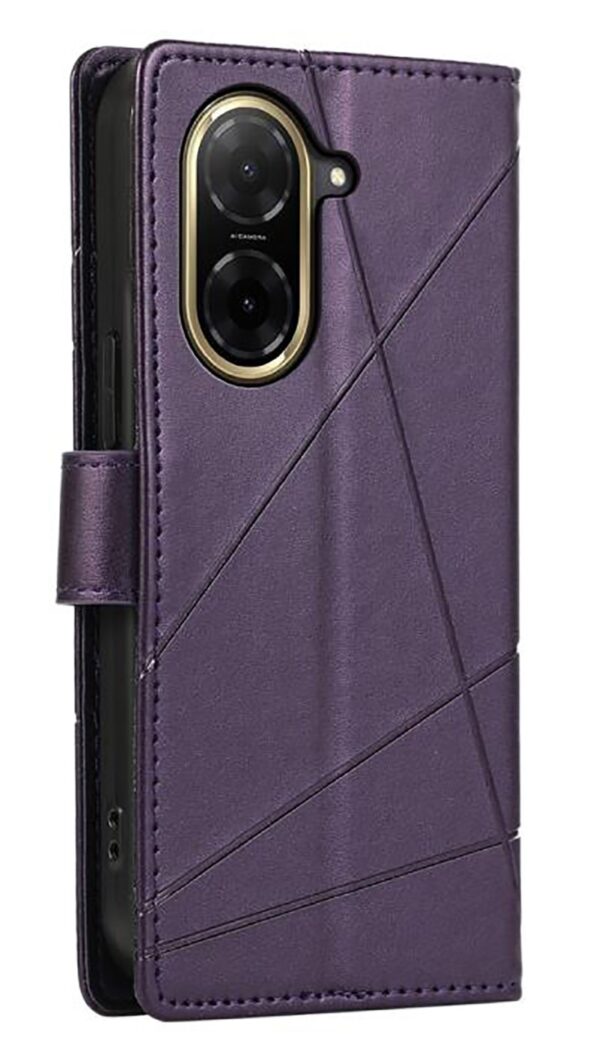 Τel1 Xiaomi Redmi A5 4G / Poco C71 Embossed Line Θήκη Βιβλίο - Purple