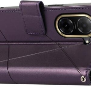 Τel1 Xiaomi Redmi A5 4G / Poco C71 Embossed Line Θήκη Βιβλίο - Purple