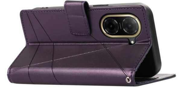 Τel1 Xiaomi Redmi A5 4G / Poco C71 Embossed Line Θήκη Βιβλίο - Purple