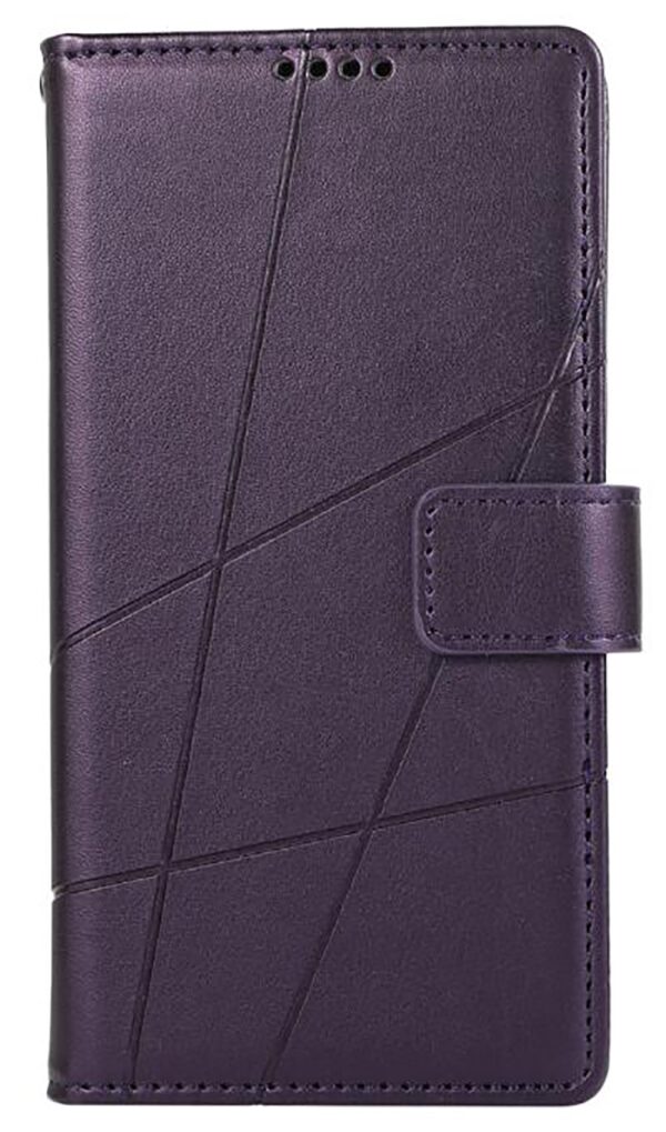 Τel1 Xiaomi Redmi A5 4G / Poco C71 Embossed Line Θήκη Βιβλίο - Purple