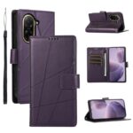 Τel1 Xiaomi Redmi A5 4G / Poco C71 Embossed Line Θήκη Βιβλίο - Purple