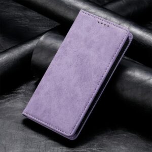 Τel1 Xiaomi Redmi A5 4G / Poco C71 Business Solid Color Magnetic RFID Θήκη Βιβλίο - Purple