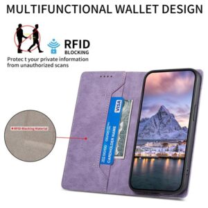 Τel1 Xiaomi Redmi A5 4G / Poco C71 Business Solid Color Magnetic RFID Θήκη Βιβλίο - Purple