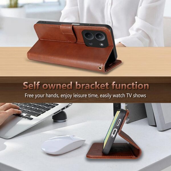 AZNS Xiaomi Redmi 15C 4G / Poco C85 Sheepskin Texture Θήκη Βιβλίο - Brown