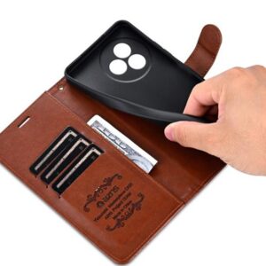 AZNS Xiaomi Redmi 15C 4G / Poco C85 Sheepskin Texture Θήκη Βιβλίο - Brown