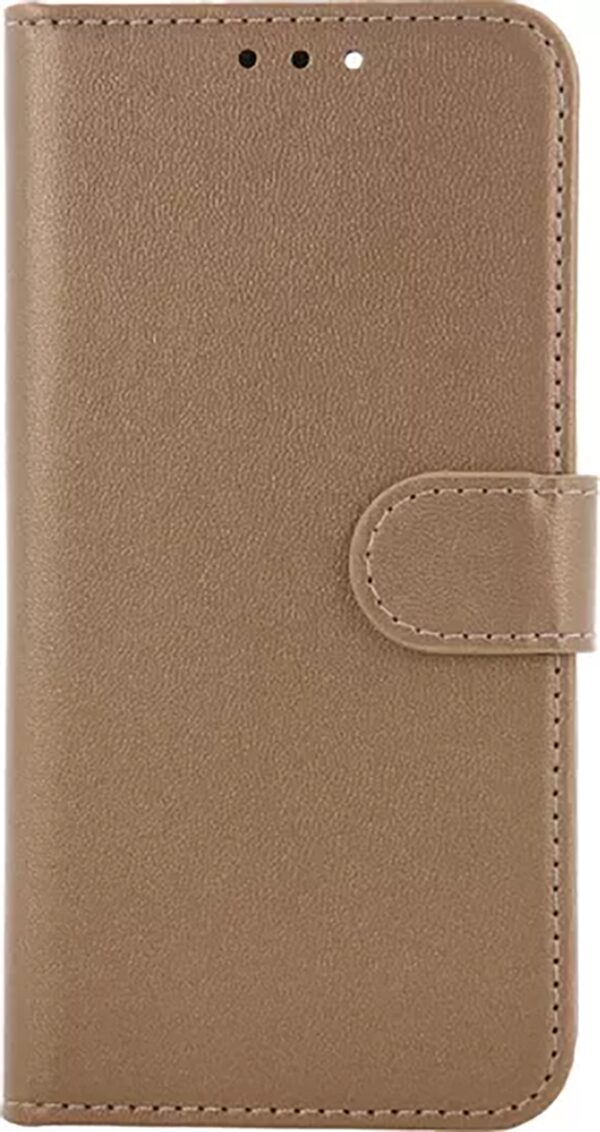 Tel1 Samsung Galaxy A12 / M12 Smart Classic Θήκη Βιβλίο - Gold