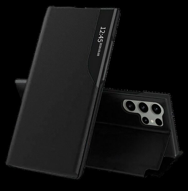 Tel1 Samsung Galaxy S24 Ultra 5G Smart View Θήκη Βιβλίο - Black