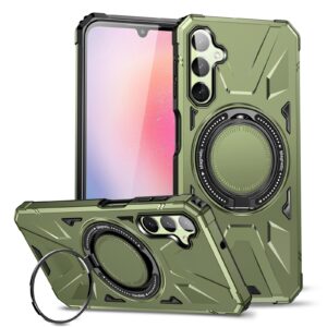 Forcell Samsung Galaxy A24 5G/4G MagSafe Shockproof Holder Θήκη Σκληρή - Dark Green