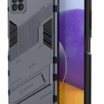 Forcell Samsung Galaxy A22 5G Punk Armor 2 in 1 Θήκη Σκληρή - Grey