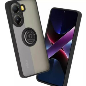 Techsuit Xiaomi Poco X7 Pro 5G Glinth Θήκη Με Πλαίσιο Σιλικόνης Φιμέ - Βlack