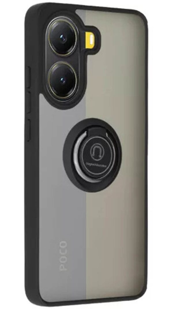 Techsuit Xiaomi Poco X7 Pro 5G Glinth Θήκη Με Πλαίσιο Σιλικόνης Φιμέ - Βlack