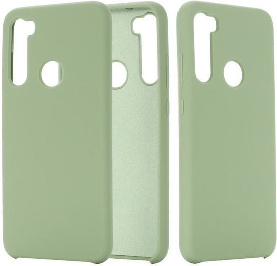 Forcell Xiaomi Redmi Note 8 / Note 8 2021 Pure Color Liquid Θήκη Σιλικόνης - Light Green