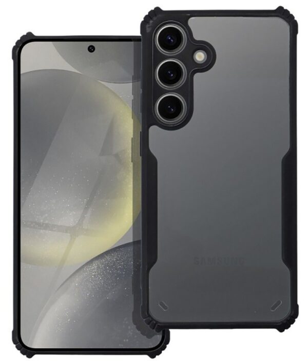 Forcell Xiaomi Redmi Note 12 Pro 4G Shockproof Θήκη με Πλαίσιο Σιλικόνης Διάφανη - Black