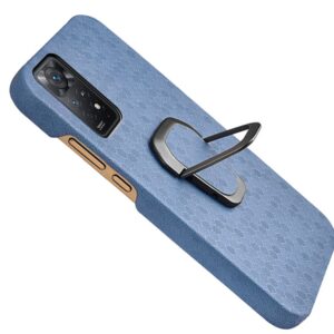Forcell Xiaomi Redmi Note 11 Pro / Note 11 Pro 5G Global Ring Holder Honeycomb Θήκη Σκληρή - Blue