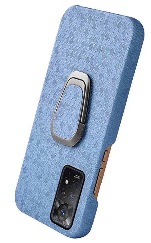 Forcell Xiaomi Redmi Note 11 Pro / Note 11 Pro 5G Global Ring Holder Honeycomb Θήκη Σκληρή - Blue