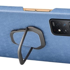 Forcell Xiaomi Redmi Note 11 Pro / Note 11 Pro 5G Global Ring Holder Honeycomb Θήκη Σκληρή - Blue