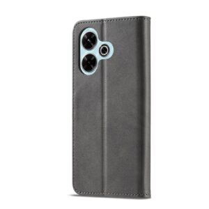 LC.IMEEKE Xiaomi Redmi 13 4G Calf Texture Θήκη Βιβλίο - Grey