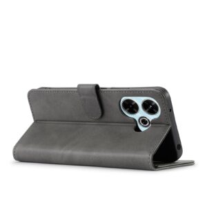 LC.IMEEKE Xiaomi Redmi 13 4G Calf Texture Θήκη Βιβλίο - Grey