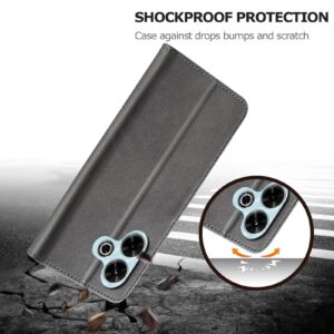 LC.IMEEKE Xiaomi Redmi 13 4G Calf Texture Θήκη Βιβλίο - Grey