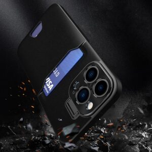 Forell iPhone 14 Leather Stand Θήκη Σκληρή - Black