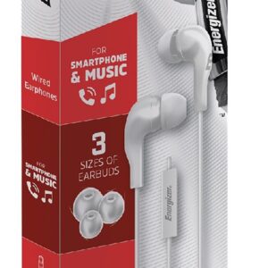 Energizer CIA5 In-ear Handsfree με Βύσμα 3.5mm Λευκά