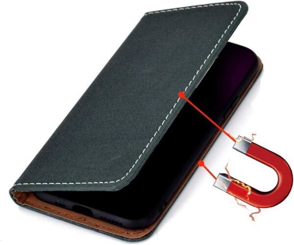 Tel1 Xiaomi Redmi Note 8 / Note 8 2021 Solid Color Magnetic Θήκη Βιβλίο - Black