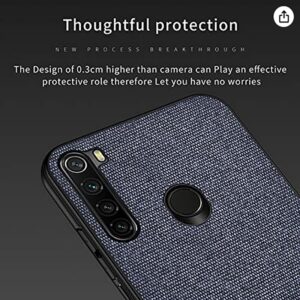 Forcell Xiaomi Redmi Note 8 / Note 8 2021 Shockproof Cloth Texture Θήκη Σκληρή - Red