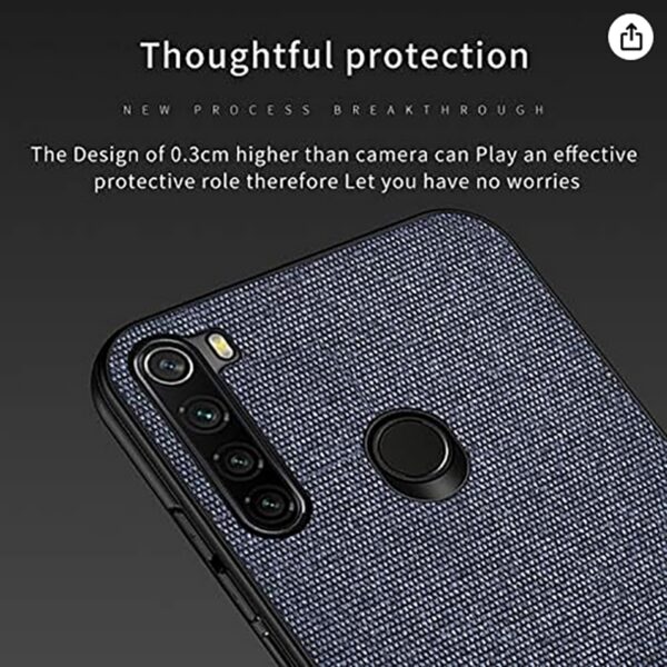 Forcell Xiaomi Redmi Note 8 / Note 8 2021 Shockproof Cloth Texture Θήκη Σκληρή - Red